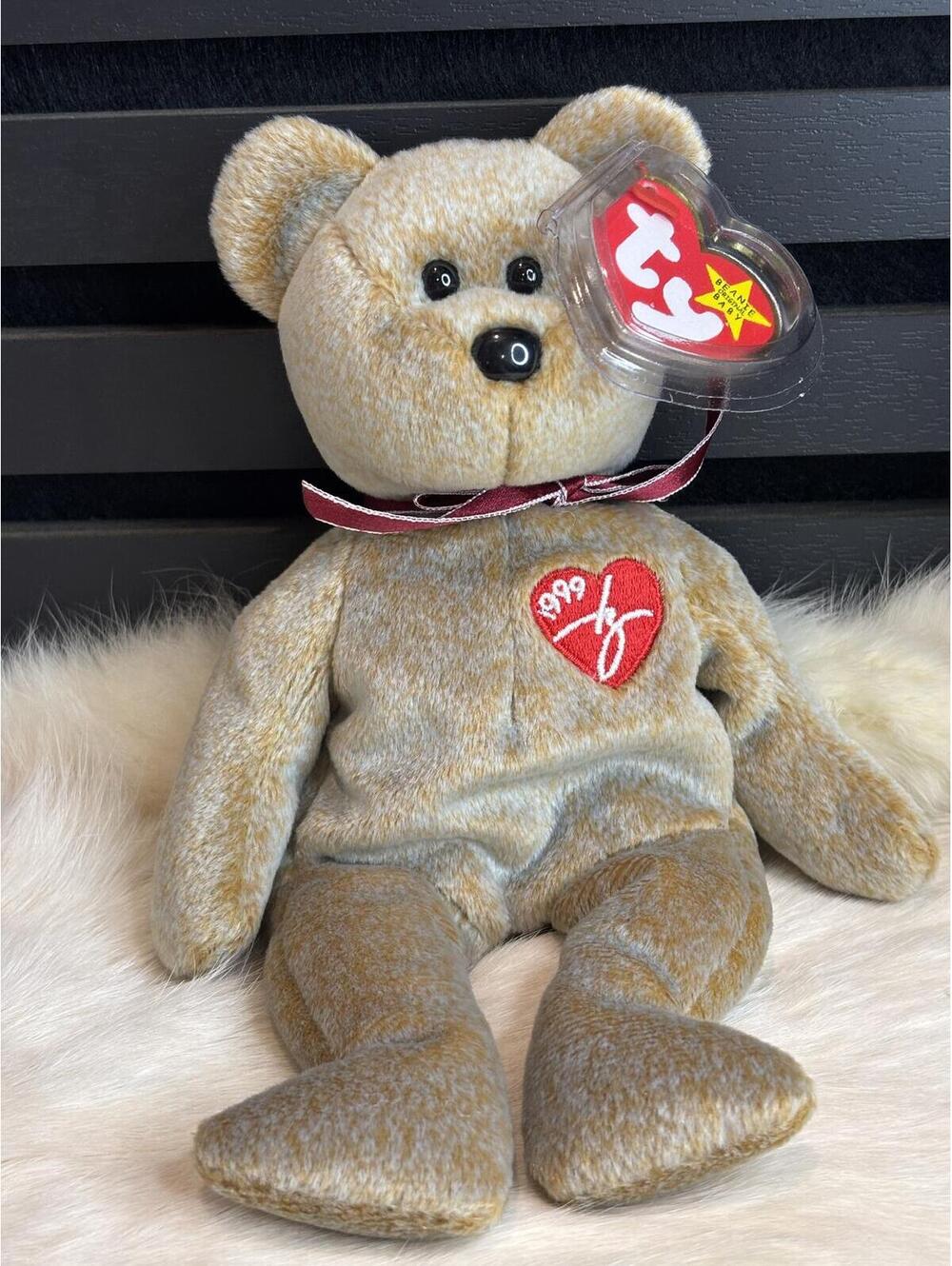 1999 Signature Bear Plush with Heart Tag